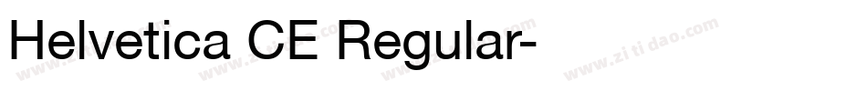 Helvetica CE Regular字体转换